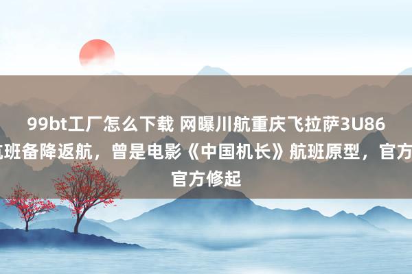 99bt工厂怎么下载 网曝川航重庆飞拉萨3U8633航班备降返航，曾是电影《中国机长》航班原型，官方修起