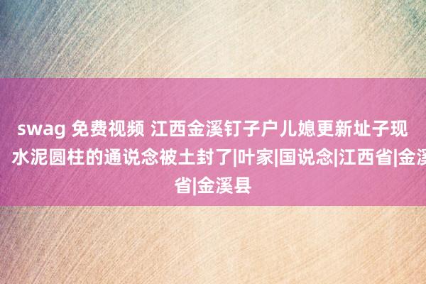 swag 免费视频 江西金溪钉子户儿媳更新址子现状，水泥圆柱的通说念被土封了|叶家|国说念|江西省|金溪县